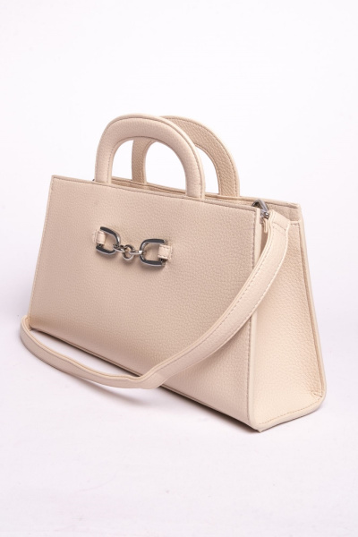 420-84 Y1664-1K Сумка стракчэд женская экокожа Ludor бежевый