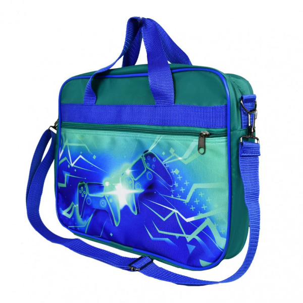 фото 406-50 338.1369 Школьная папка с ручками  Luris бирюза