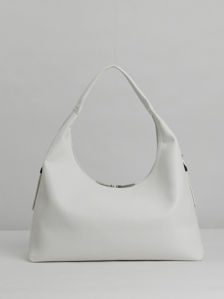 456-05 550282 Сумка хобо женская экокожа Ludor белый