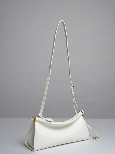 фото 450-35 8078 Сумка кросс-боди женская натуральная кожа Ludor молочный