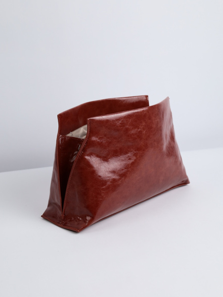 фото 460-86 550302 Клатч женский экокожа Ludor коричневый