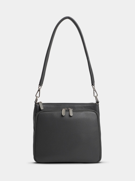 фото 455-23 550151-1 Сумка кросс-боди женская экокожа Ludor темно-серый