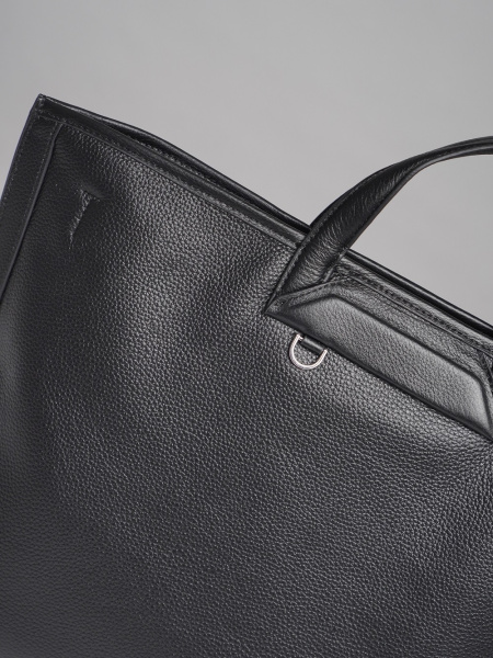 фото 451-22 8561 Сумка шоппер женская натуральная кожа Ludor черный