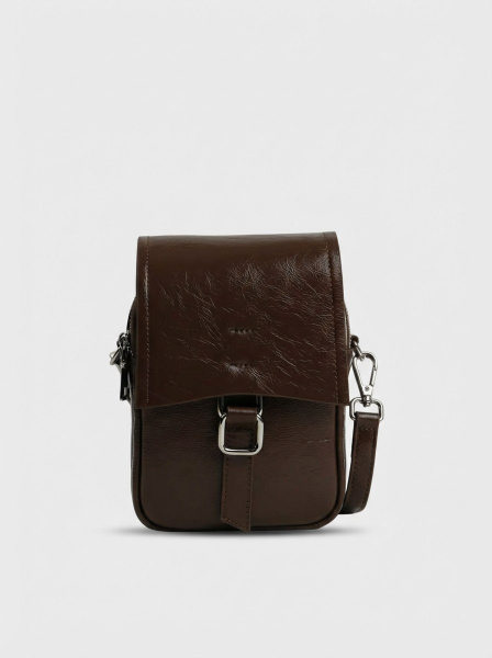 фото 454-75 788масло Сумка кросс-боди женская натуральная кожа Ludor коричневый