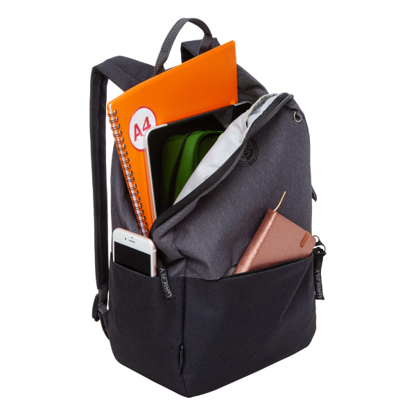 фото 410-31 RXL-327-1 Рюкзак городской мужской Grizzly черный