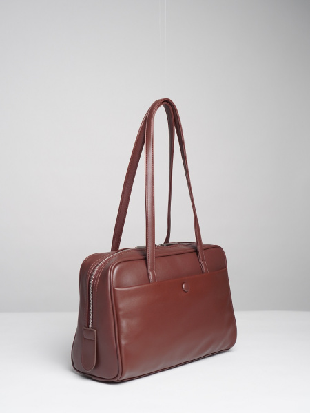 451-45 550240 Сумка доум женская экокожа Ludor коричневый