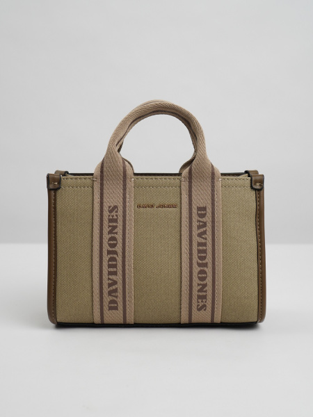 фото 445-46 СМ7459 Сумка кросс-боди женская текстиль David Jones хаки