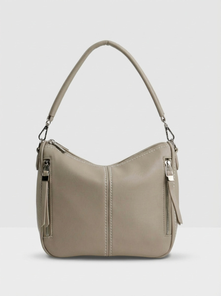 455-88 550177 Сумка хобо женская экокожа Ludor бежевый