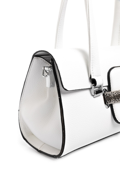 442-32 5255 Сумка стракчэд женская экокожа Safenta белый