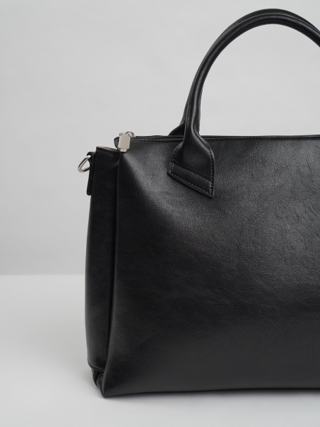 455-32 550258 Сумка тоут женская экокожа Ludor черный