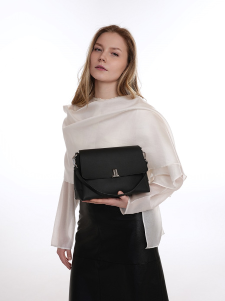 454-78 83360 Сумка Флап женская натуральная кожа Ludor бежевый