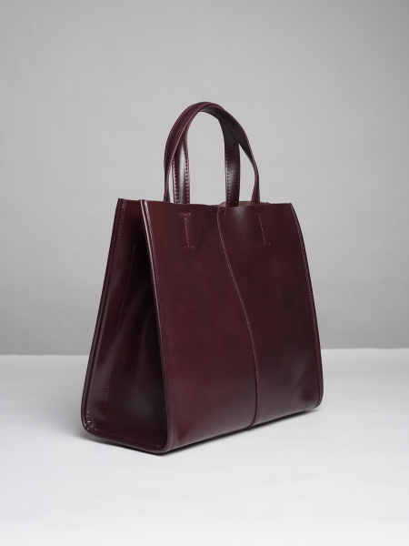 452-39 219 Сумка тоут женская натуральная кожа Ludor бордовый 452-39 219 Сумка тоут женская натуральная кожа Ludor бордовый