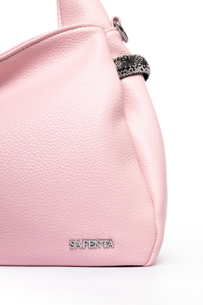 442-52 5250 Сумка хобо женская экокожа Safenta розовый