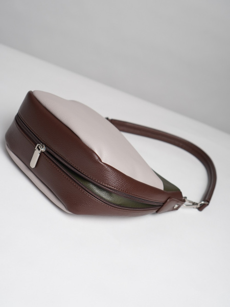 фото 451-36 550231 Сумка кросс-боди женская экокожа Ludor темно-коричневый