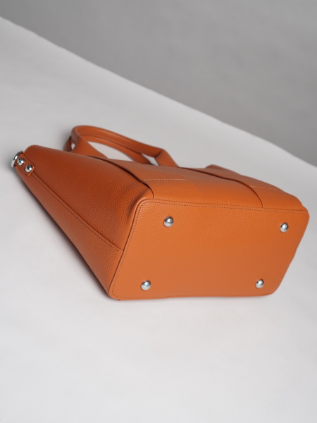 452-67 9906 Сумка тоут женская натуральная кожа Ludor коричневый