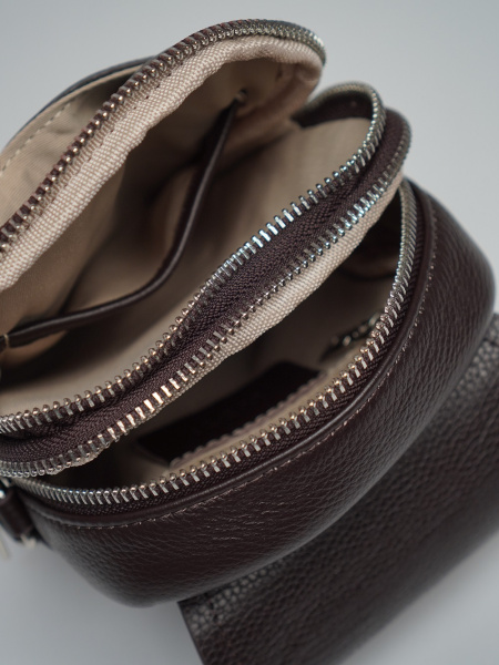 фото 450-74 788 Сумка кросс-боди женская натуральная кожа Ludor темно-коричневый