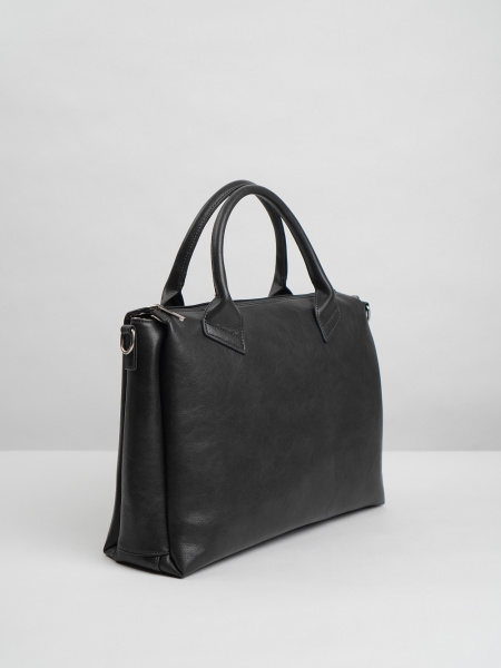 455-34 550258 Сумка тоут женская экокожа Ludor темно-серый