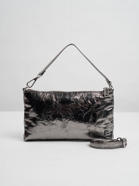 фото 454-36 9020масло Клатч женский натуральная кожа Ludor темно-серебристый