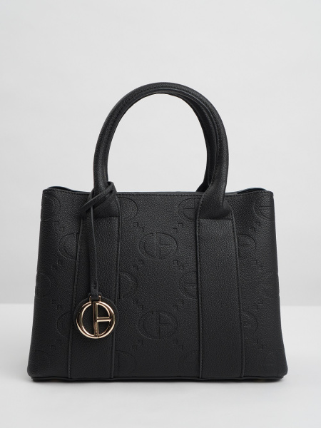 438-70 АА012401002 Сумка тоут женская экокожа Chrisbella черный