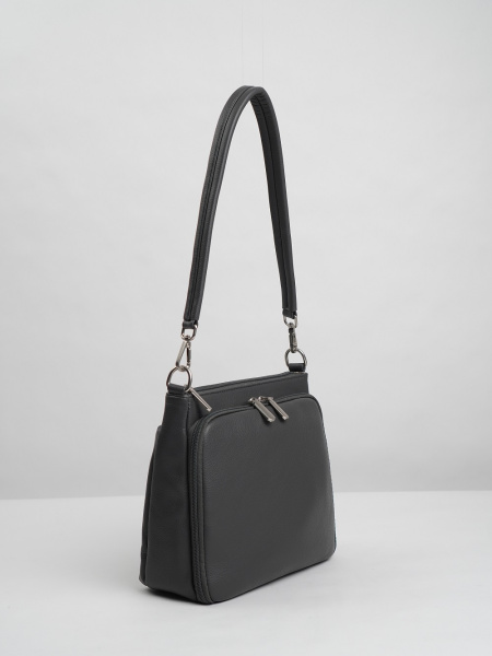 фото 455-23 550151-1 Сумка кросс-боди женская экокожа Ludor темно-серый