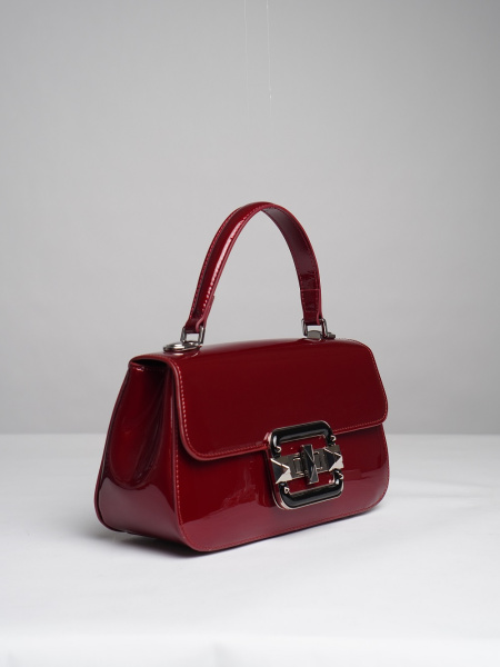 440-94 1901 Сумка стракчэд женская натуральная кожа Ludor красный