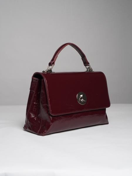 452-08 66-19масло Сумка стракчэд женская натуральная кожа Ludor бордовый