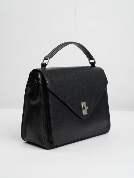 439-60 BD9446 Сумка стракчэд женская натуральная кожа BAIDOU черный