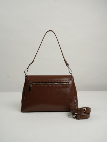 454-79 83360масло Сумка Флап женская натуральная кожа Ludor коричневый