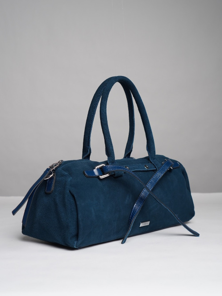 452-57 98420 Сумка доум женская натуральная замша Safenta бирюза