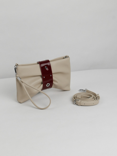 фото 456-97 2131 Клатч женский экокожа Safenta бежевый