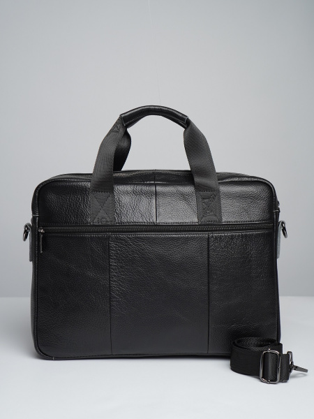 фото 447-74 525L Портфель мужской натуральная кожа Fuzhiniao черный