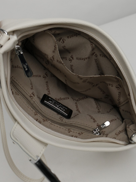 фото 456-96 2131 Клатч женский экокожа Safenta светло-бежевый