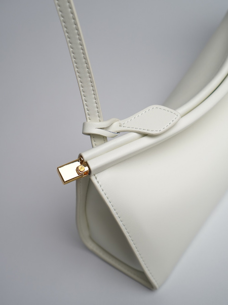 фото 450-35 8078 Сумка кросс-боди женская натуральная кожа Ludor молочный