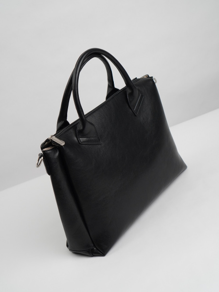 455-32 550258 Сумка тоут женская экокожа Ludor черный