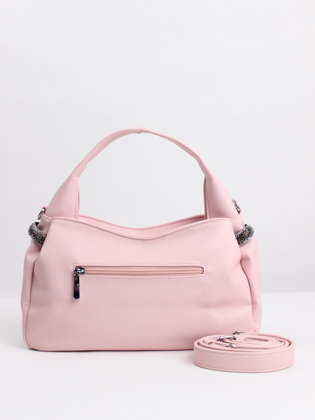 442-52 5250 Сумка хобо женская экокожа Safenta розовый