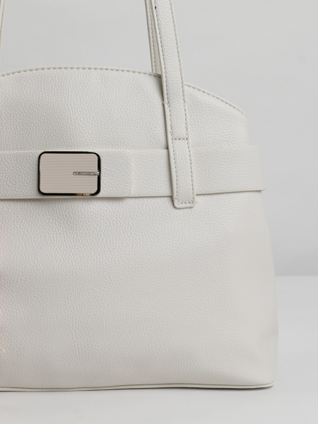 457-01 58426 Сумка тоут женская экокожа Safenta бежевый