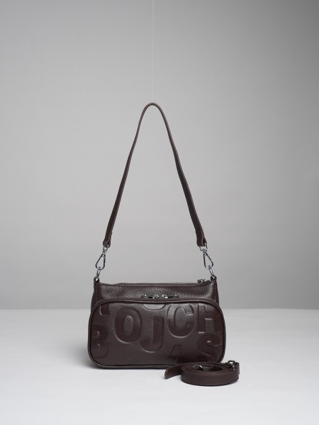 фото 451-26 6003 Сумка кросс-боди женская натуральная кожа Ludor темно-коричневый