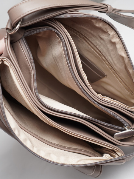 фото 451-52 550255 Сумка кросс-боди женская экокожа Ludor бежевый