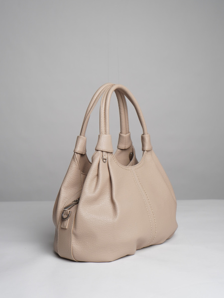 451-63 550249 Сумка хобо женская экокожа Ludor светло-бежевый