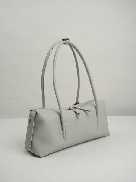 454-81 ХА2030 Сумка тоут женская натуральная кожа Ludor голубой