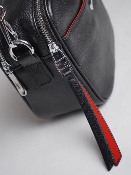 фото 452-44 98177-1Р Сумка кросс-боди женская натуральная кожа Safenta черный