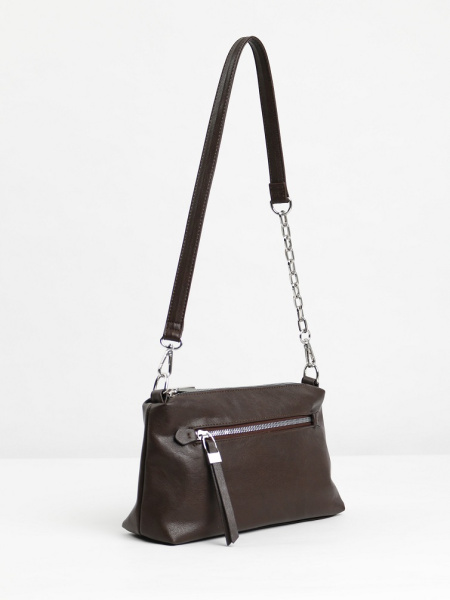 фото 456-14 550275 Сумка кросс-боди женская экокожа Ludor темно-коричневый