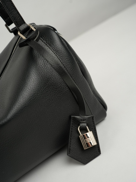 454-69 1818 Сумка доум женская натуральная кожа Ludor черный